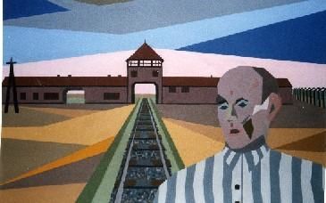 Painting titled "Holocaust 4" by Stephen Morris, Original Artwork