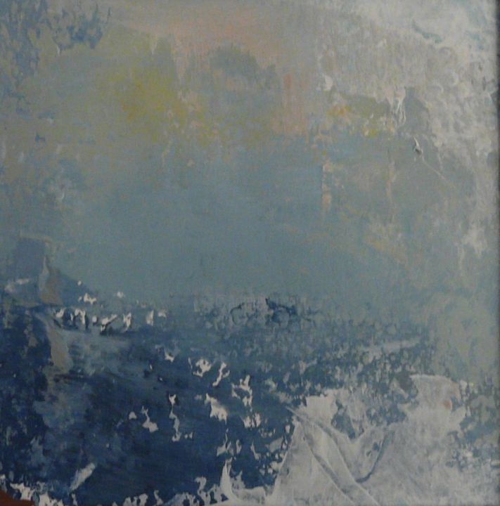 Painting titled "Montagne" by Astrid Desgrippes, Original Artwork