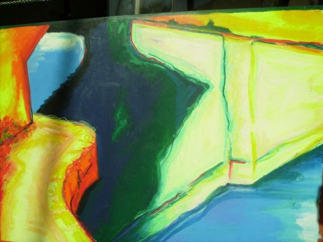 Peinture intitulée "REFLET" par Andy, Œuvre d'art originale,