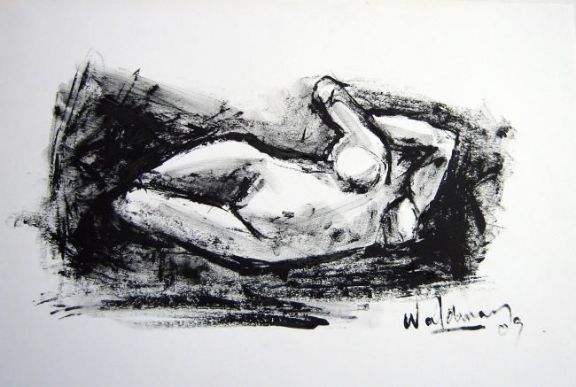 Drawing titled "mujer_076.jpg" by Astrid Waldman, Original Artwork