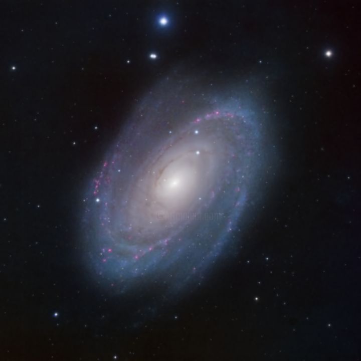 Fotografia zatytułowany „Bode´s galaxy” autorstwa David James, Oryginalna praca, Fotografia cyfrowa