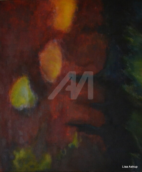 Painting titled "red2.jpg" by Lisa Astrup, Original Art, Oil