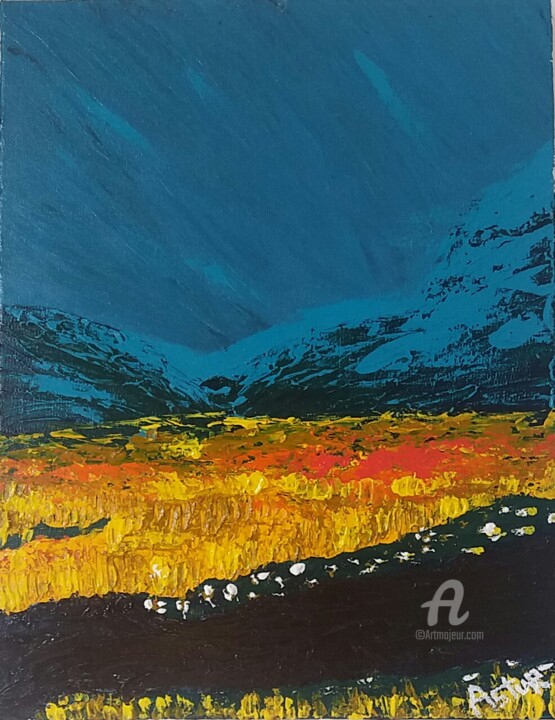 Pintura intitulada "O Riacho" por Ricardo Astur, Obras de arte originais, Acrílico
