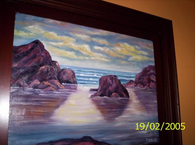 Painting titled "marina" by Artesanz, Original Artwork