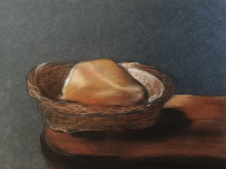 Рисунок под названием "Хлеб" - Анастасия Терентьева, Подлинное произведение искусства, Пастель