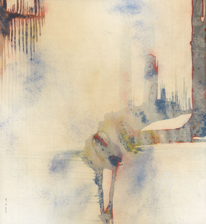 "Peinture à l'encre…" başlıklı Tablo Asia Bagaeva tarafından, Orijinal sanat, Pastel