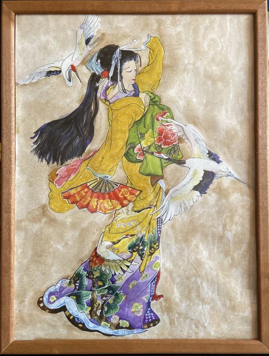 Peinture intitulée "Копия акварели Х. М…" par Inga Markatoun, Œuvre d'art originale, Aquarelle