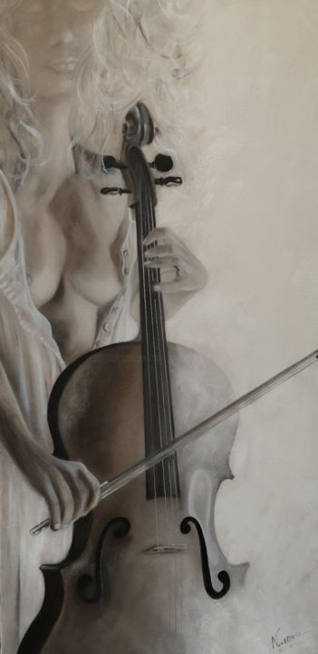 Peinture intitulée "SYMPHONIE (04_2020)" par L'Atelier De Nanou, Œuvre d'art originale, Huile