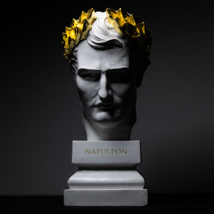 Sculpture intitulée "Buste de Napoléon B…" par Atelier Missor, Œuvre d'art originale, Plâtre