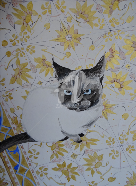 Peinture intitulée "la-star-de-ce-palai…" par L'Atelier Veranda, Œuvre d'art originale, Acrylique