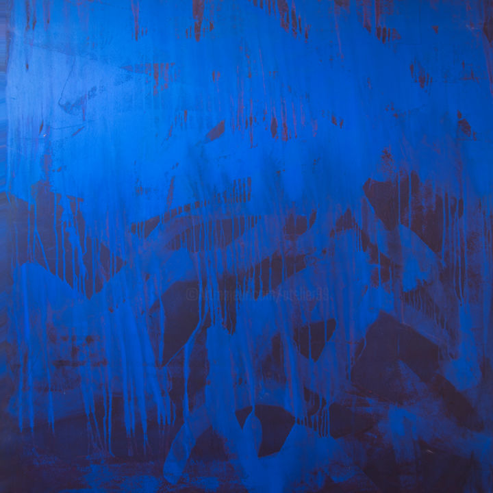 Peinture intitulée "BLUE" par Mc_garbage, Œuvre d'art originale, Acrylique