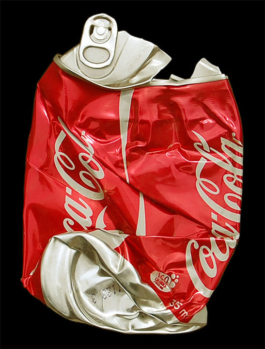 Pintura titulada "Litter Coca Cola Bi…" por Mc_garbage, Obra de arte original, Oleo
