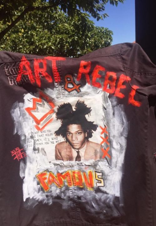 Текстильное искусство под названием "ART & Rebel" - Patrice Almodovar, Подлинное произведение искусства, Акрил