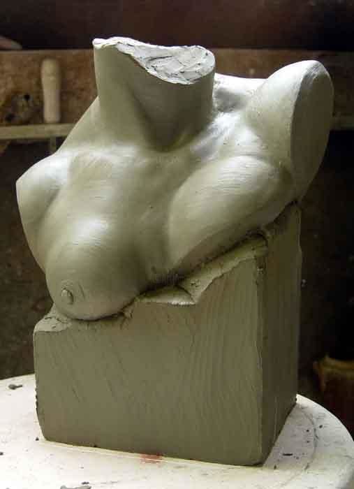 Sculpture titled "buste" by Pierre Campo, Original Artwork