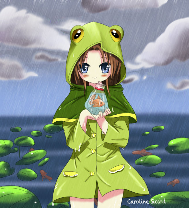 Grenouille Et Poisson Digital Arts By Atelier Caroline