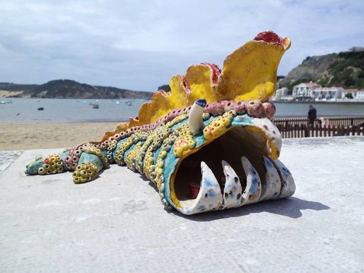 Sculpture intitulée "peixão" par Atelier Cer-Amar-Te, Œuvre d'art originale, Céramique