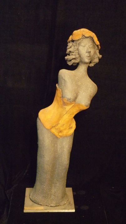 Sculpture intitulée "marylou-h58cm-2010.…" par Aline Oud'Art, Œuvre d'art originale