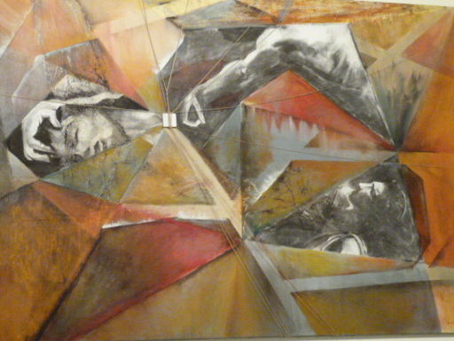 Schilderij getiteld "Pyrame et Thisbee" door Job, Origineel Kunstwerk, Olie