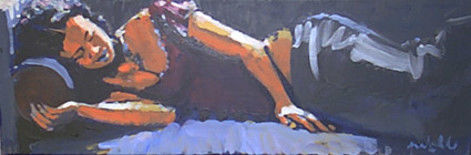Peinture intitulée "La sieste" par Pablo Correa, Œuvre d'art originale