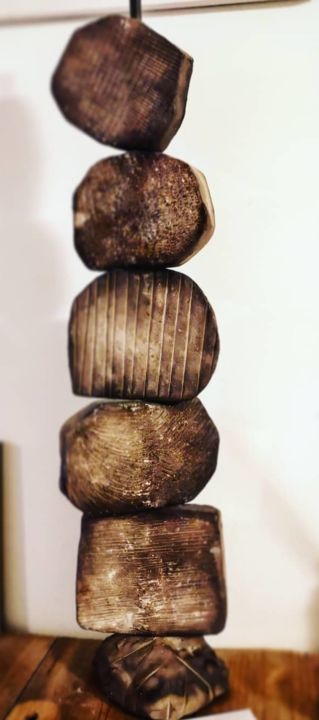 Sculpture titled "Totem" by Jika, Original Artwork, Ceramics