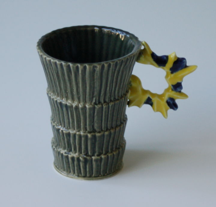 Design intitulée "luxor, tasse seul,…" par Bas Van Zuijlen, Œuvre d'art originale, Céramique