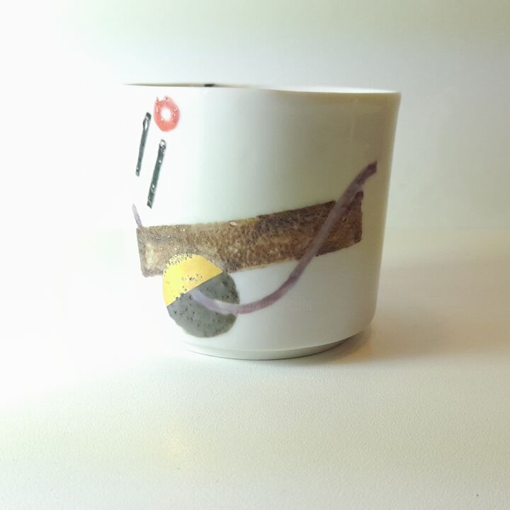 Design intitolato "mug imaginary archi…" da Bas Van Zuijlen, Opera d'arte originale, Tavola arte