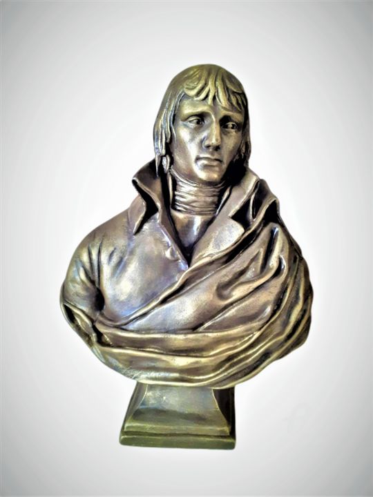Sculpture intitulée "Napoléon Bonaparte" par Atelier Mélyne Sculpture, Œuvre d'art originale, Plâtre