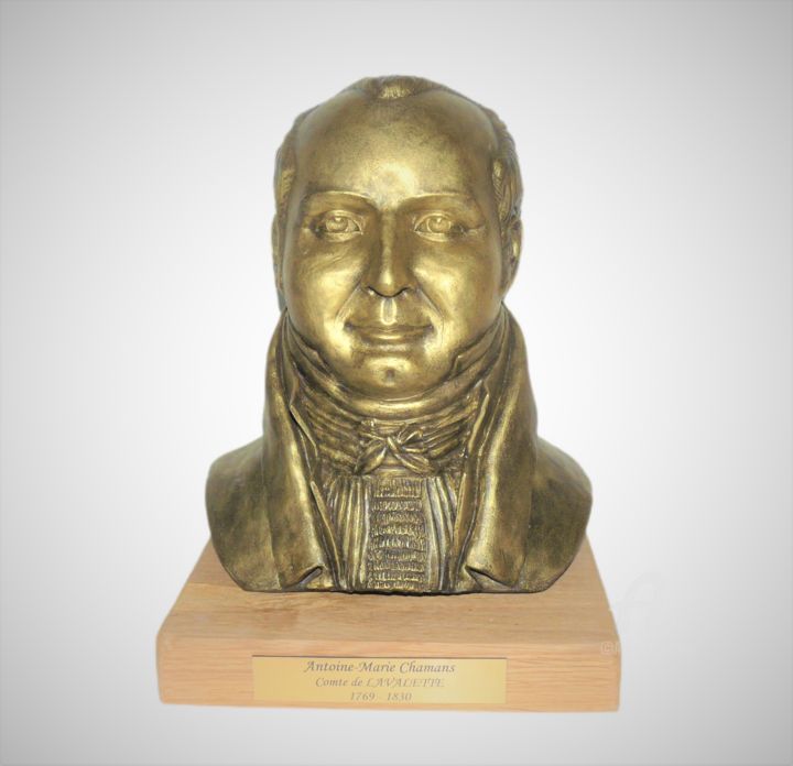 Sculpture intitulée "Comte de LAVALETTE…" par Atelier Mélyne Sculpture, Œuvre d'art originale, Terre cuite