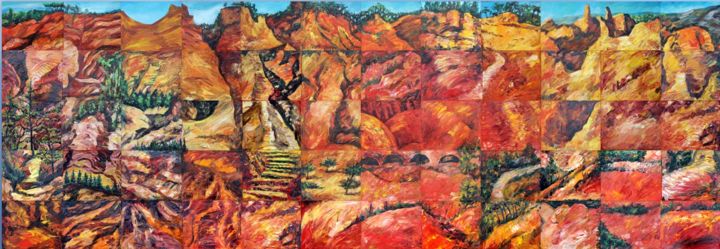 Peinture intitulée "Small Colorado Prov…" par Nathalia Chipilova, Œuvre d'art originale, Huile