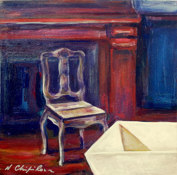 绘画 标题为“Chair 3” 由Nathalia Chipilova, 原创艺术品, 丙烯
