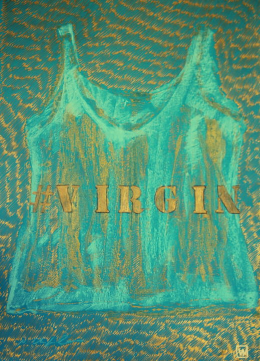 Tekening getiteld "Virgin 1" door Atelier N N . Art Store By Nat, Origineel Kunstwerk, Acryl