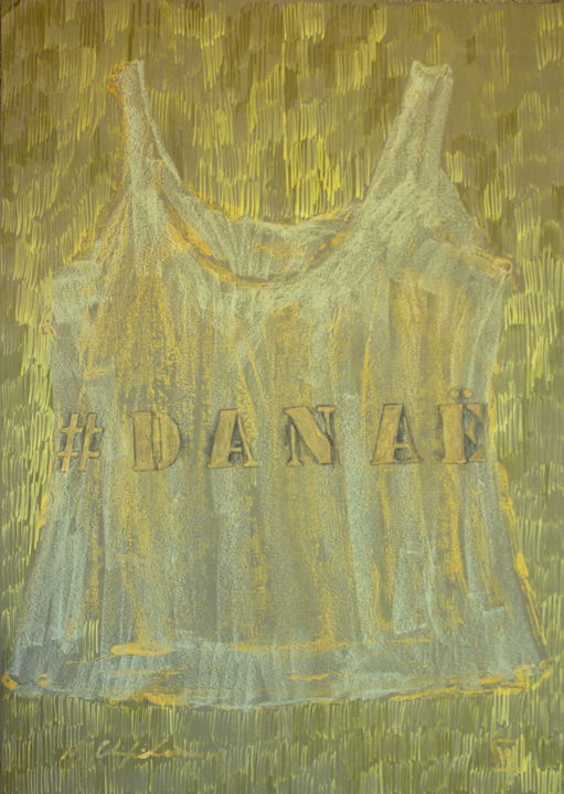 Dessin intitulée "#Danaé 1" par Nathalia Chipilova, Œuvre d'art originale, Marqueur