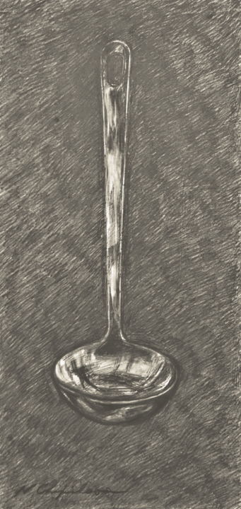Dessin intitulée "Louche. Isolée. Lad…" par Atelier N N . Art Store By Nat, Œuvre d'art originale, Crayon