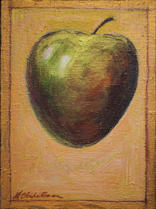 Pintura titulada "Fruit défendu" por Atelier N N . Art Store By Nat, Obra de arte original, Acrílico