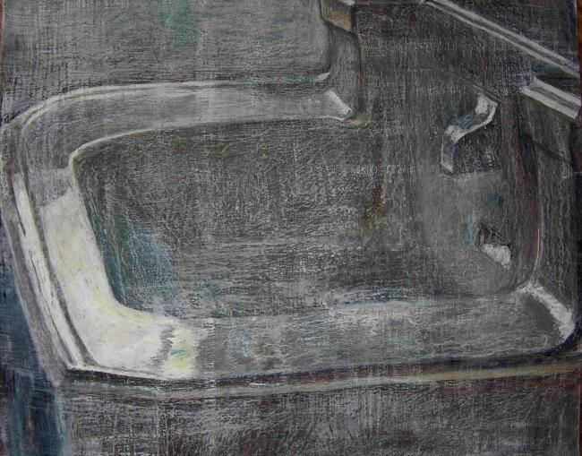 Pittura intitolato "Lavabos en porcelai…" da Atelier N N . Art Store By Nat, Opera d'arte originale, Olio