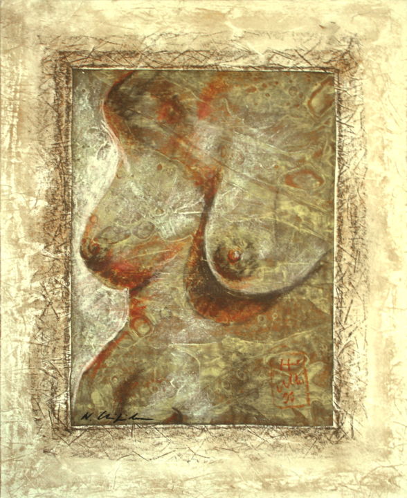 Pintura titulada "Demeter 1" por Nathalia Chipilova, Obra de arte original, Pastel