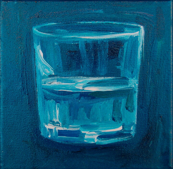 Peinture intitulée "Verre d'eau 10" par Atelier N N . Art Store By Nat, Œuvre d'art originale, Acrylique