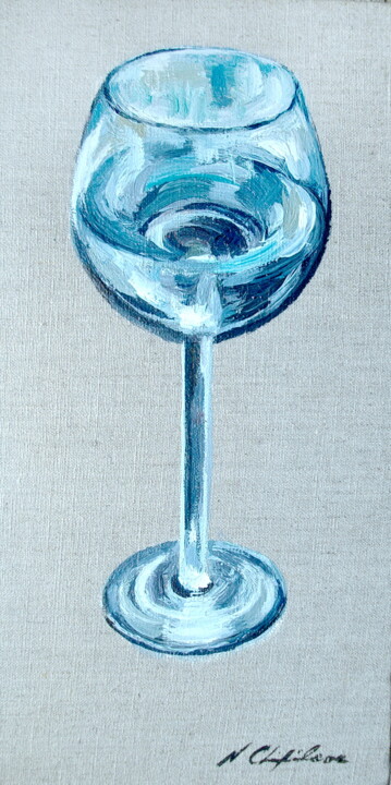 Painting titled "Bocal d'Eau" by Atelier N N . Art Store By Nat, Original Artwork, Acrylic Mounted on Wood Stretcher frame