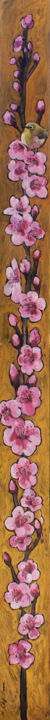 Painting titled "Sakura" by Atelier N N . Art Store By Nat, Original Artwork, Oil