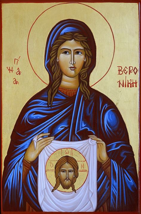 Peinture intitulée "Sainte Véronique" par Atelier Sancta Virgo Virginum, Œuvre d'art originale