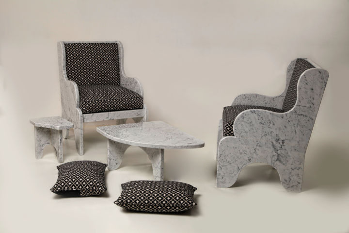 Design titled "ensemble-en-marbre-…" by Stéphan Meyrueix, Original Artwork, Furniture