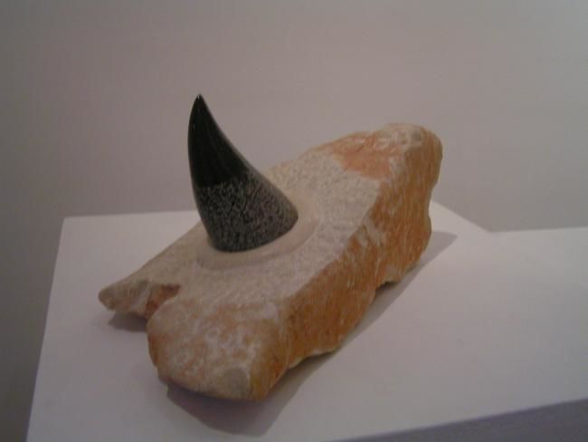 Sculpture titled "Nascita-Rinoceronte…" by Vojc Sodnikar Ponis, Original Artwork
