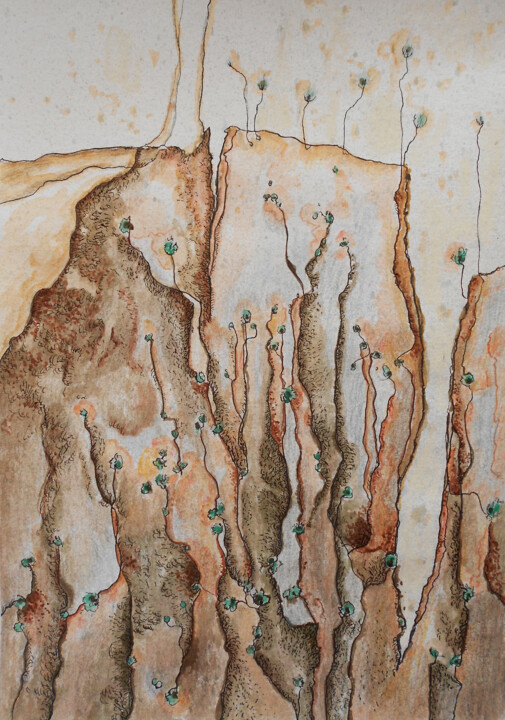 "Remains of hope" başlıklı Tablo Athanasia Karatza tarafından, Orijinal sanat, Guaş boya