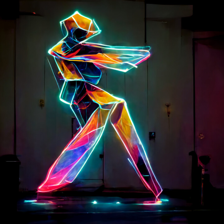 Цифровое искусство под названием "Hip Hop" - Atom, Подлинное произведение искусства, Цифровая живопись