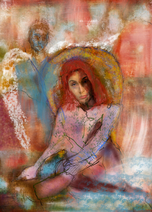Arts numériques intitulée "Queer" par Attila Hangyal, Œuvre d'art originale, Peinture numérique