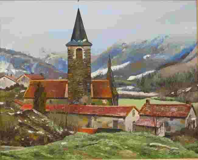 Peinture intitulée "Elégance hivernale" par Marcel Dumas, Œuvre d'art originale
