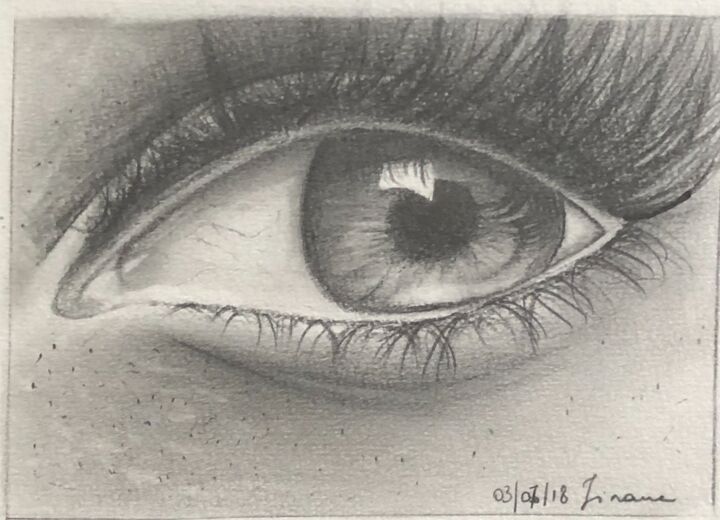 Dessin intitulée "Instinct" par Jinane Barrak, Œuvre d'art originale, Crayon