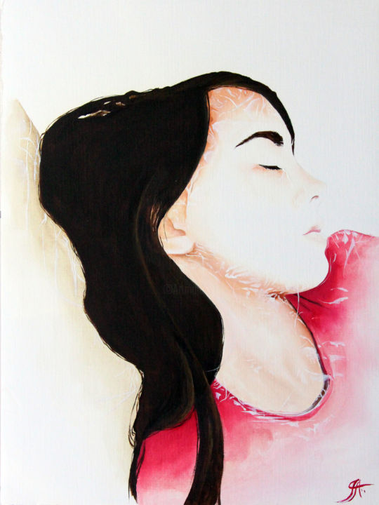 Peinture intitulée "Eclat de rêve 4" par Aude Ibanez, Œuvre d'art originale, Huile