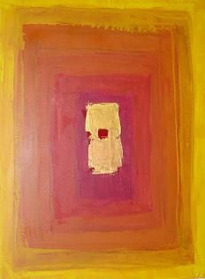 Peinture intitulée "Union en jaune" par Aude Carré, Œuvre d'art originale, Huile