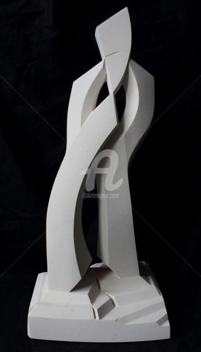 Escultura intitulada "Furtif" por Nicolas Audigier, Obras de arte originais, Pedra